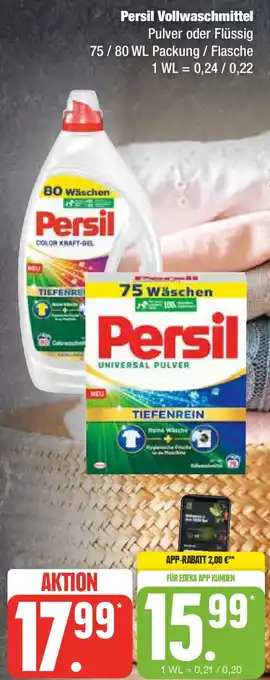 Marktkauf Persil Vollwaschmittel 75/80 WL Packung / Flasche Angebot