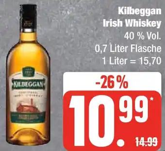 Marktkauf Kilbeggan Irish Whiskey 0,7 Liter Flasche Angebot