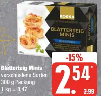 Edeka EDEKA GENUSSMOMENTE Blätterteig Minis 300 g Packung Angebot