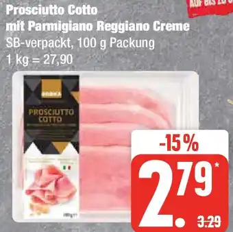 Edeka EDEKA GENUSSMOMENTE Prosciutto Cotto mit Parmigiano Reggiano Creme 100 g Packung Angebot