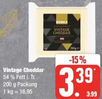 Edeka EDEKA GENUSSMOMENTE Vintage Cheddar 200 g Packung Angebot