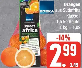 Edeka EDEKA Orangen 1,5 kg Beutel Angebot