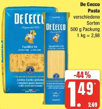 Edeka De Cecco Pasta 500 g Packung Angebot