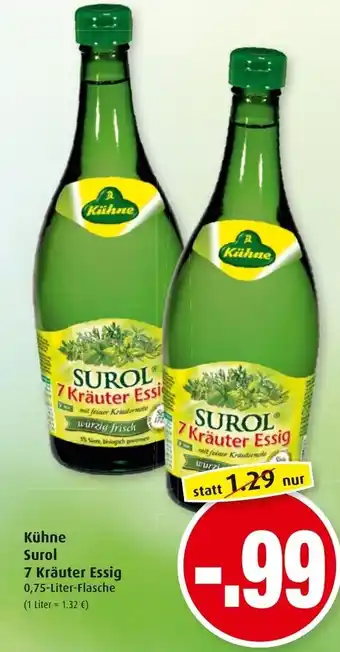 Markant Kühne Surol 7 Kräuter Essig 0,75L Angebot