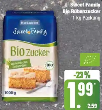 Edeka Sweet Family Bio Rübenzucker 1 kg Packung Angebot