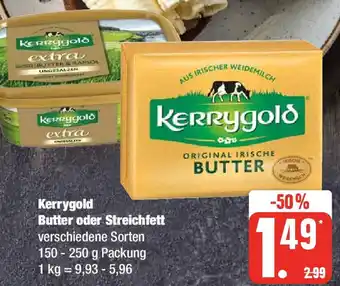 Edeka Kerrygold Butter oder Streichfett 150-250 g Packung Angebot