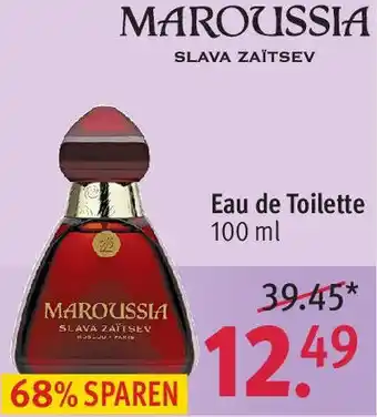 Rossmann MAROUSSIA SLAVA ZAITSEV Eau de Toilette 100 ml Angebot