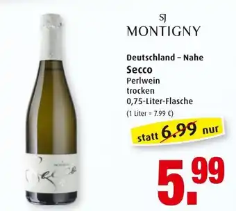 Markant Sj Montigny Deutschland Nahe Secco 0,75L Angebot