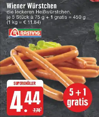 Edeka RASTING Wiener Würstchen 450 g Angebot