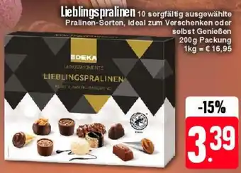 Edeka EDEKA GENUSSMOMENTE Lieblingspralinen 200 g Packung Angebot