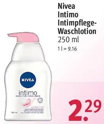 Rossmann Nivea Intimo Intimpflege-Waschlotion 250 ml Angebot