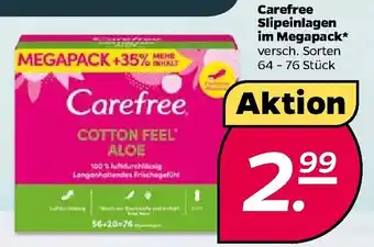 NETTO Carefree Slipeinlagen im Megapack Angebot