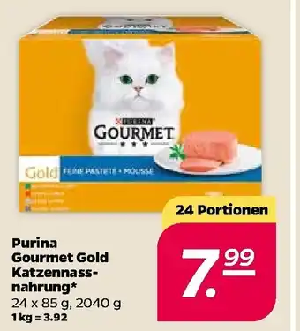 NETTO Purina Gourmet Gold Katzennassnahrung 12x85g Angebot