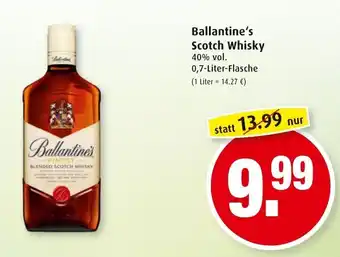 Markant Ballantine's Scotch Whisky 0,7L Angebot