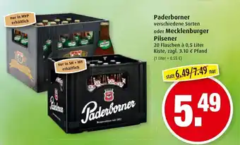 Markant Paderborner oder Mecklenburger Pilsener 0,5L Angebot