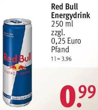 Rossmann Red Bull Energydrink 250 ml Angebot