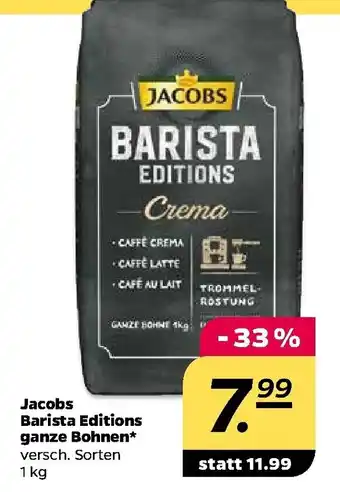 NETTO Jacobs Barista Editions ganze Bohnen 1kg Angebot