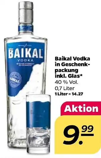 NETTO Baikal Vodka in Geschenkpackung inkl. Glas 0,7L Angebot