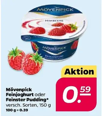 NETTO Mövenpick Feinjoghurt oder Feinster Pudding 150g Angebot