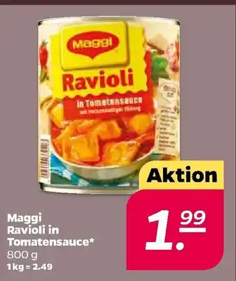 NETTO Maggi Ravioli in Tomatensauce 800 g Angebot