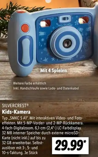 Lidl SILVERCREST Kids-Kamera ,,SMKC 5 A1" Angebot