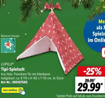 Lidl LUPILU Tipi-Spielzelt Angebot