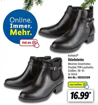 Lidl esmara Stiefelette Angebot