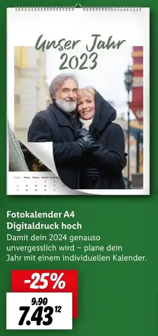 Lidl Fotokalender A4 Digitaldruck hoch Angebot