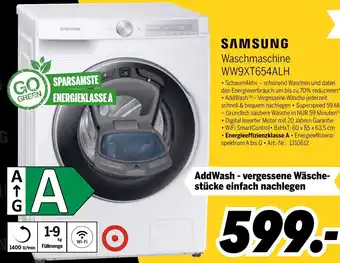 MEDIMAX SAMSUNG Waschmaschine WW9XT654ALH Angebot