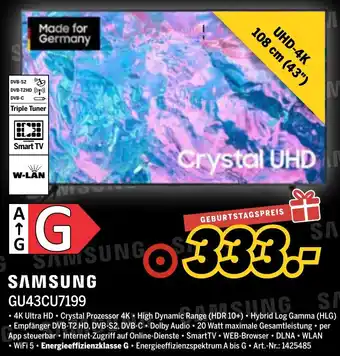 MEDIMAX SAMSUNG GU43CU7199 Angebot