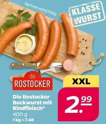 NETTO Die Rostocker Bockwurst mit Rindfleisch 400 g Angebot