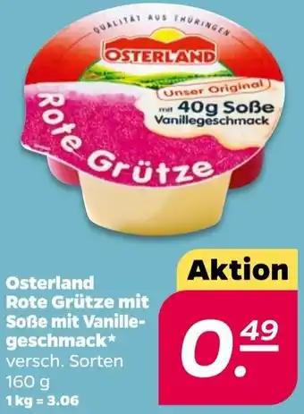 NETTO Osterland Rote Grütze mit Soße mit Vanillegeschmack 160 g Angebot