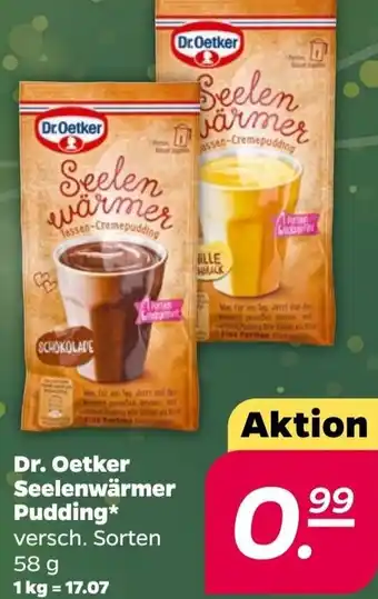 NETTO Dr. Oetker Seelenwärmer Pudding 58 g Angebot