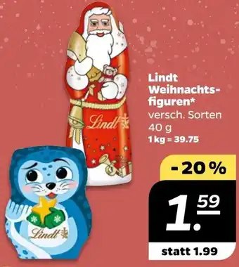 NETTO Lindt Weihnachtsfiguren 40 g Angebot