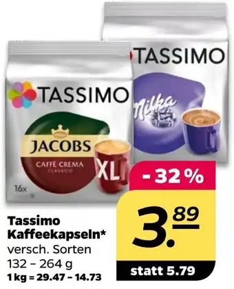 NETTO Tassimo Kaffeekapseln 132 - 264 g Angebot