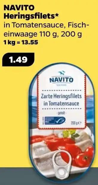 NETTO NAVITO Heringsfilets 200 g Angebot