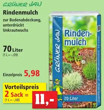 Thomas Philipps GRÜNER JAN Rindenmulch 70 Liter Angebot