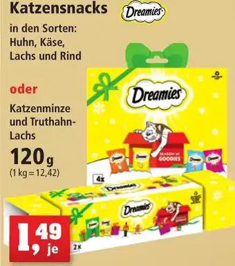 Thomas Philipps Dreamies Katzensnacks oder Katzenminze 120 g Angebot