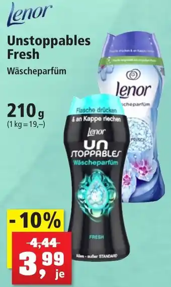 Thomas Philipps Lenor Unstoppables Fresh Wäscheparfüm 210 g Angebot