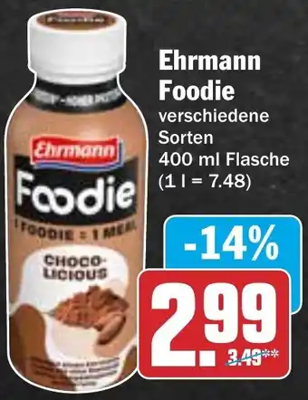 Hit Ehrmann Foodie 400 ml Flasche Angebot