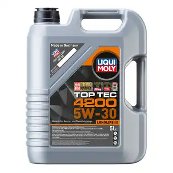 toom Baumarkt Liqui moly leichtlauf-motoröl 'top tec 4200 5w-30' 5 l Angebot