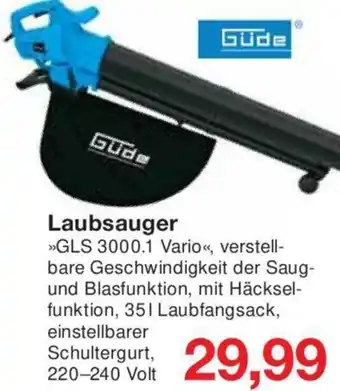 Jawoll Güde Laubsauger GLS 3000.1 Vario Angebot