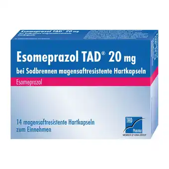 Douglas Tad pharma esomeprazol tad 20 mg bei sodbrennen msr.hartkaps Angebot