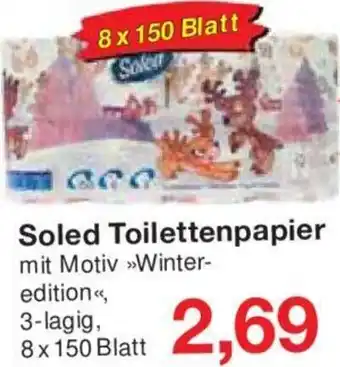 Jawoll Soled Toilettenpapier 8 x 150 Blatt Angebot