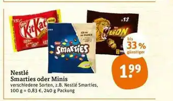 tegut Nestlé Smarties Oder Minis Angebot