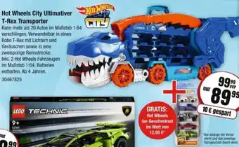 Vedes Hot Wheels City Ultimativer T-Rex Transporter Angebot