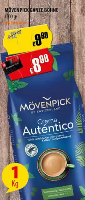 FreeOneShop MOVENPICK GANZE BOHNE 1000 g Angebot