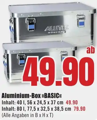 B1 Discount Baumarkt Aluminium-Box BASIC Angebot