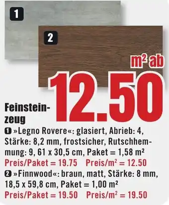 B1 Discount Baumarkt Feinsteinzeug Angebot