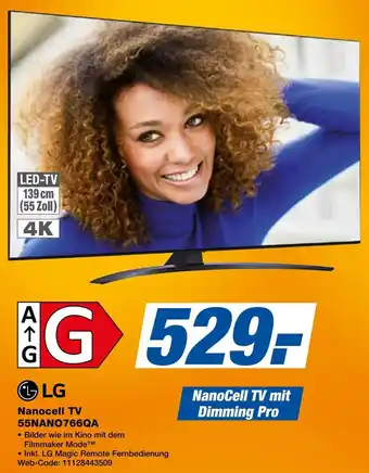 Expert LG Nanocell TV 55NANO766QA Angebot